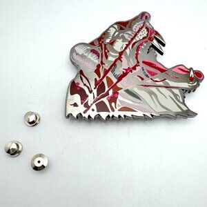 Almost Amusing x Dave Correia Large Enamel Pin Pink Bloody Tiger Rare